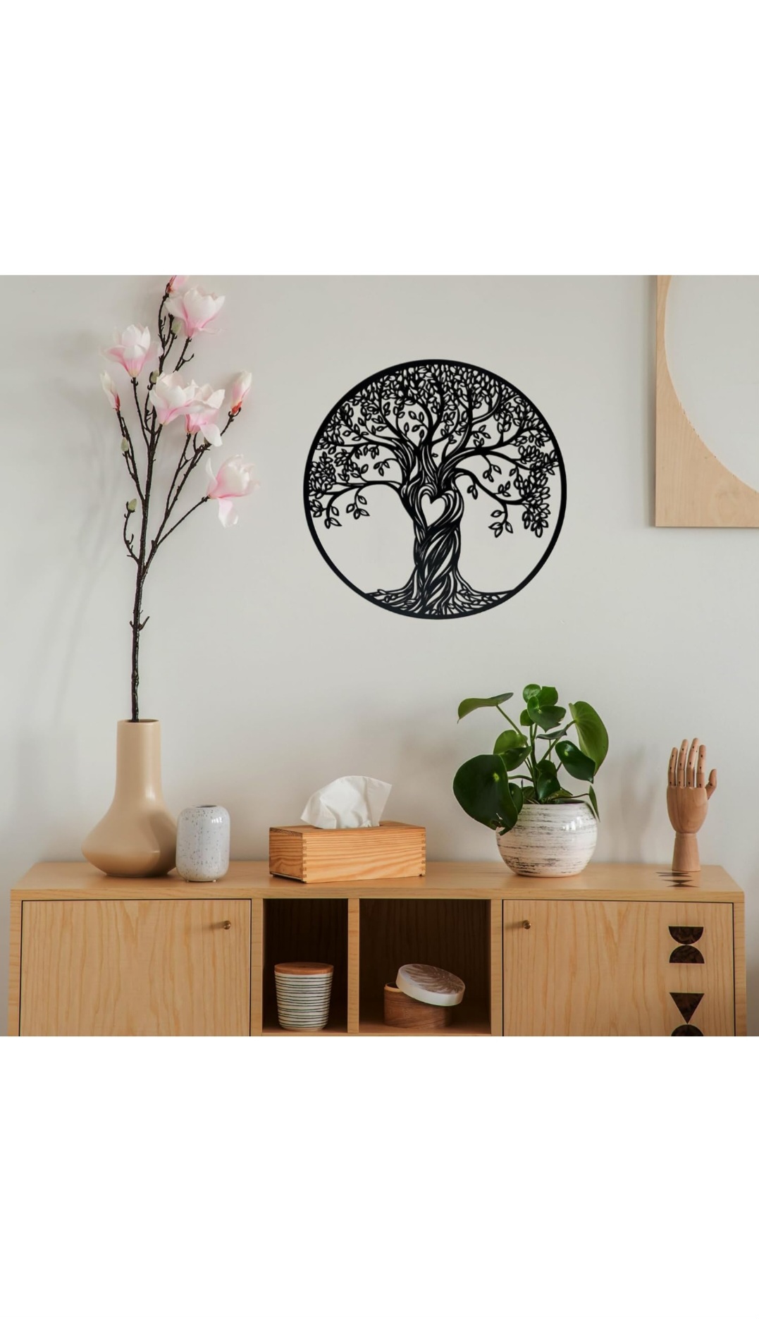 Intricate Tree of Life Wooden & Acrylic Wall Art - Image 3