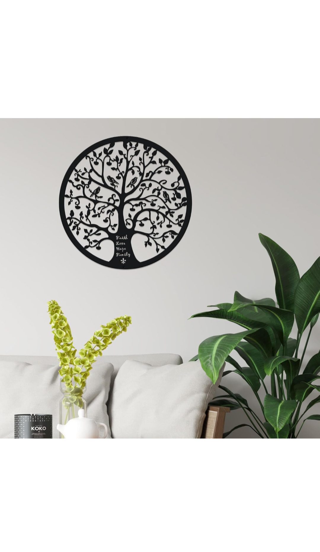 Intricate Tree of Life Wooden & Acrylic Wall Art - Image 7